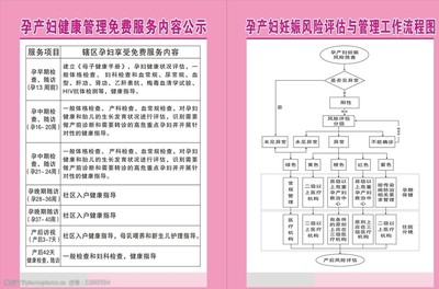孕產婦服務內容公示流程 企業規范化管理與實施